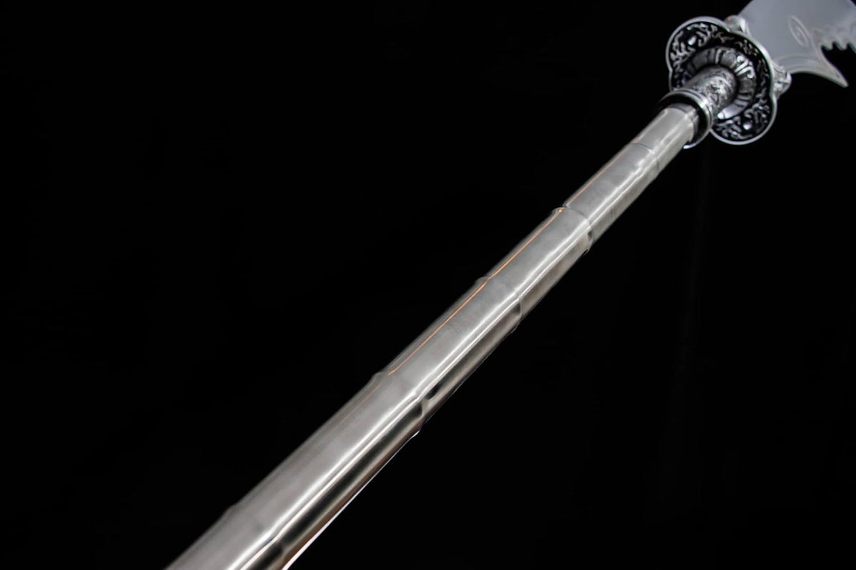 Hand-Forged Guandao – 189cm Crescent Polearm
