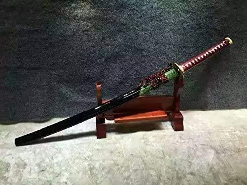 Samurai Katana – T10 High Carbon Blade with Burnt-Clay Edge