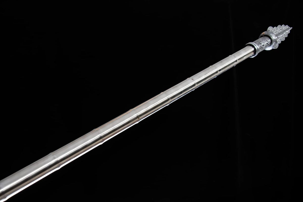 Hand-Forged Guandao – 189cm Crescent Polearm