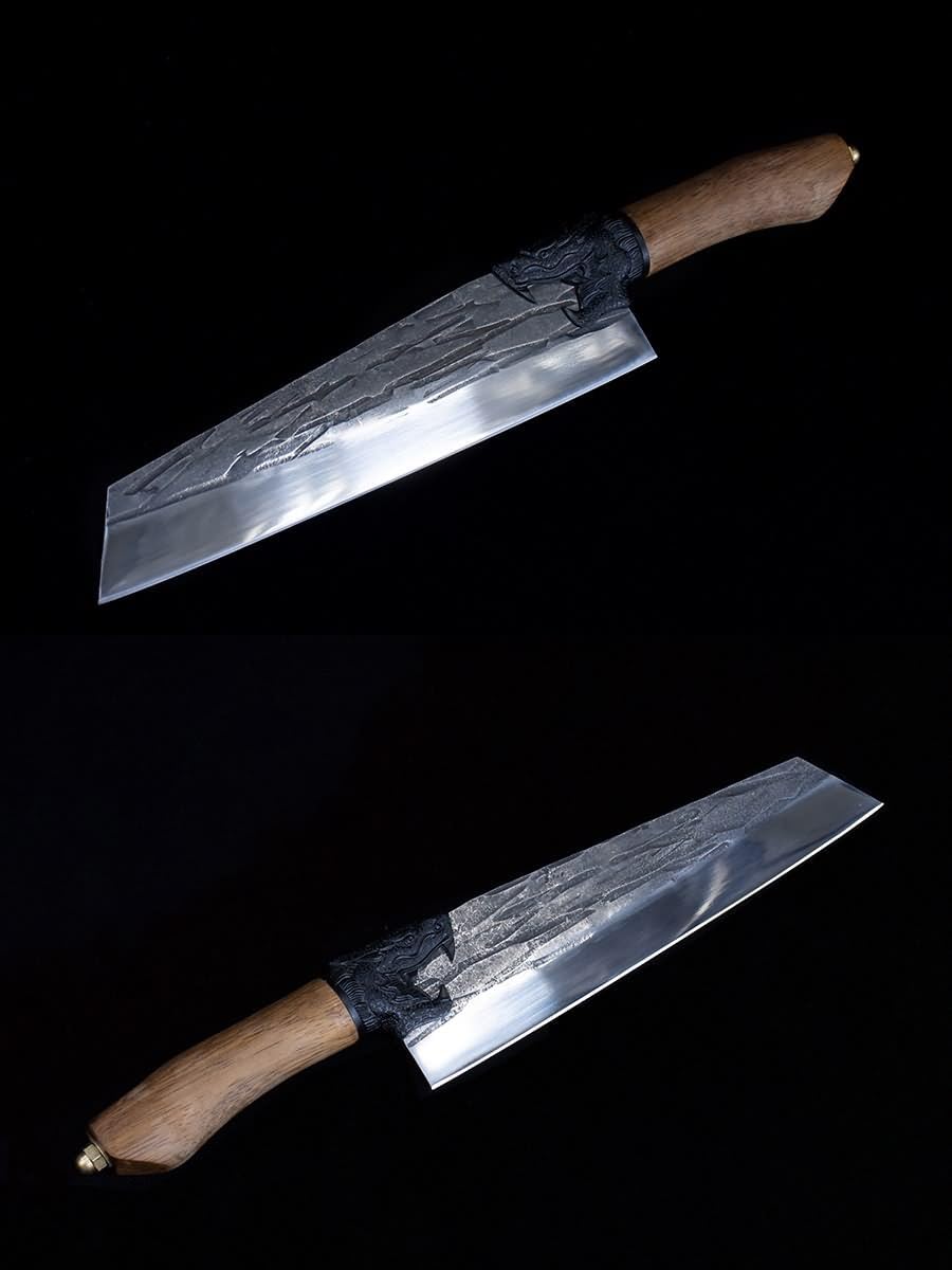 Dragon-Series Chinese Chef Knife – 7Cr17MoV Stainless Steel