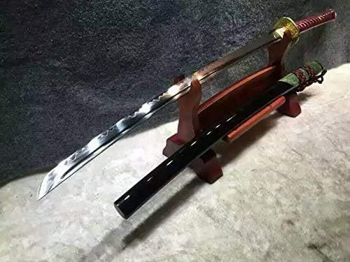 Samurai Katana – T10 High Carbon Blade with Burnt-Clay Edge