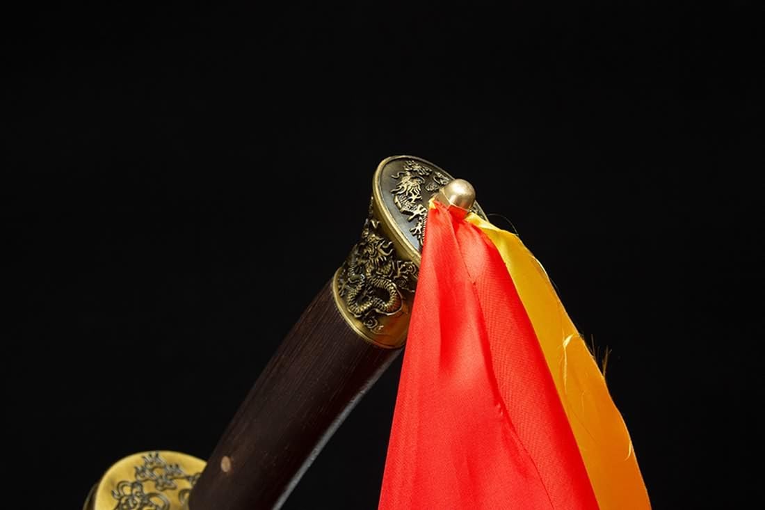 Short-hilted broadsword with Stainless Steel Blade and Alloy Fittings,Rosewood Handle Scabbard - Chinese Sword store