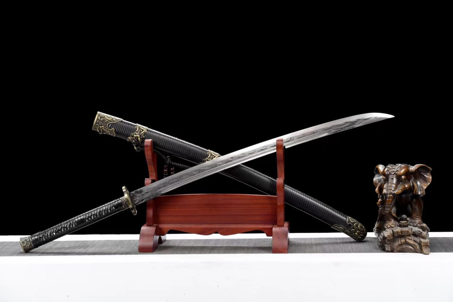 Ming Dynasty Yanling Sword-Traditional Craftsmanship-High Manganese Steel Blade