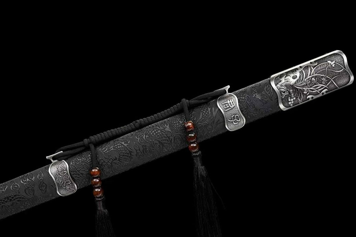 54.3″ Ring-Pommel Two-Handed Chinese Sword | Hand-Forged High-Manganese Steel Blade - Chinese Sword store