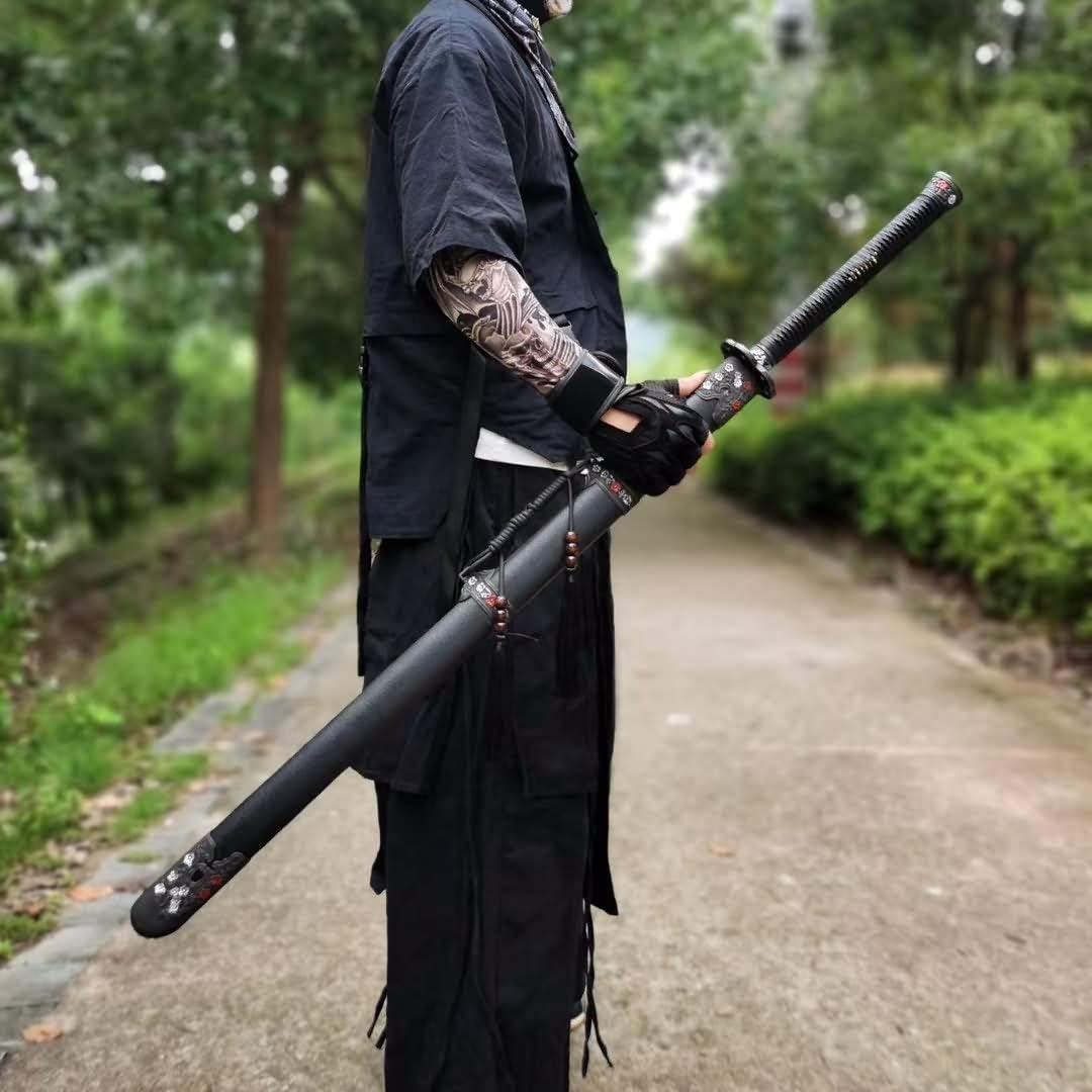 Qing Sword,Forged High Carbon Steel Blade,Alloy Fittings