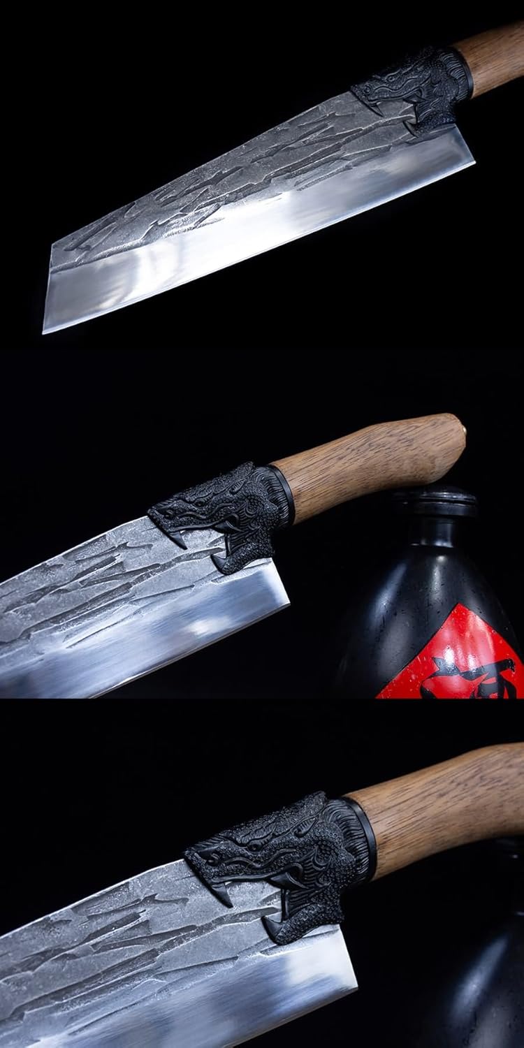 Dragon-Series Chinese Chef Knife – 7Cr17MoV Stainless Steel