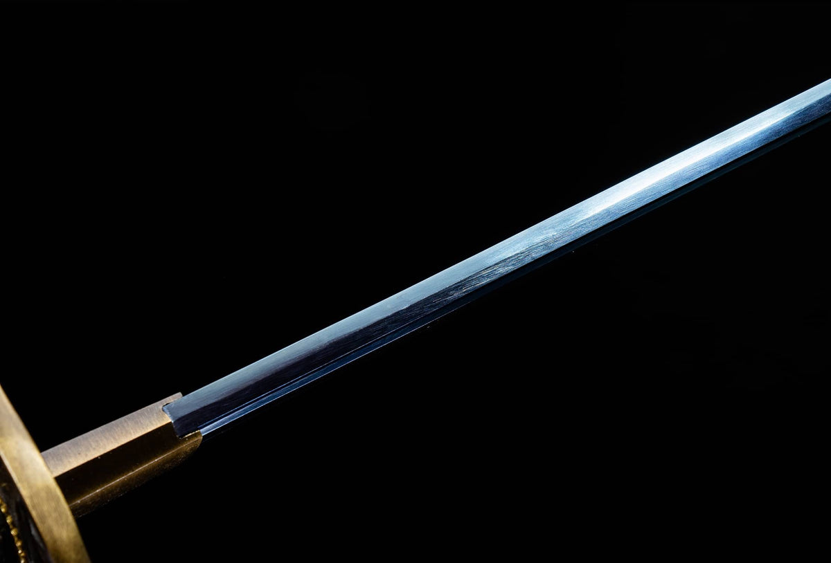 Chixia Katana – 40.6″ Manganese Steel, Red Lacquer Saya & Cord-Wrapped Handle