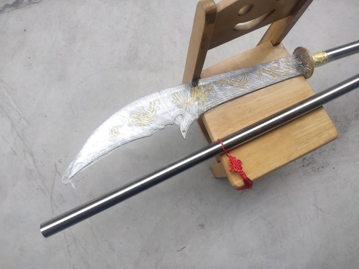 Kwan dao Weapons,Guandao,Hand Forged High Carbon Steel Blades