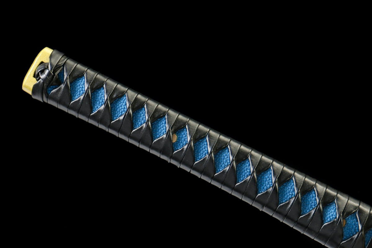 Anime Style Japanese Katana – 1045 Carbon Steel Blade with Blackened Finish - Chinese Sword store