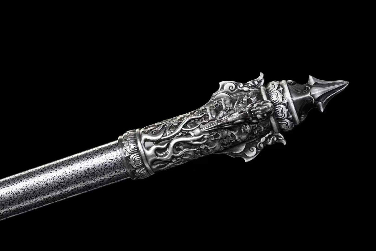 Demon Claw Chinese Long Spear – Traditional Polearm for Display & Forms - Chinese Sword store