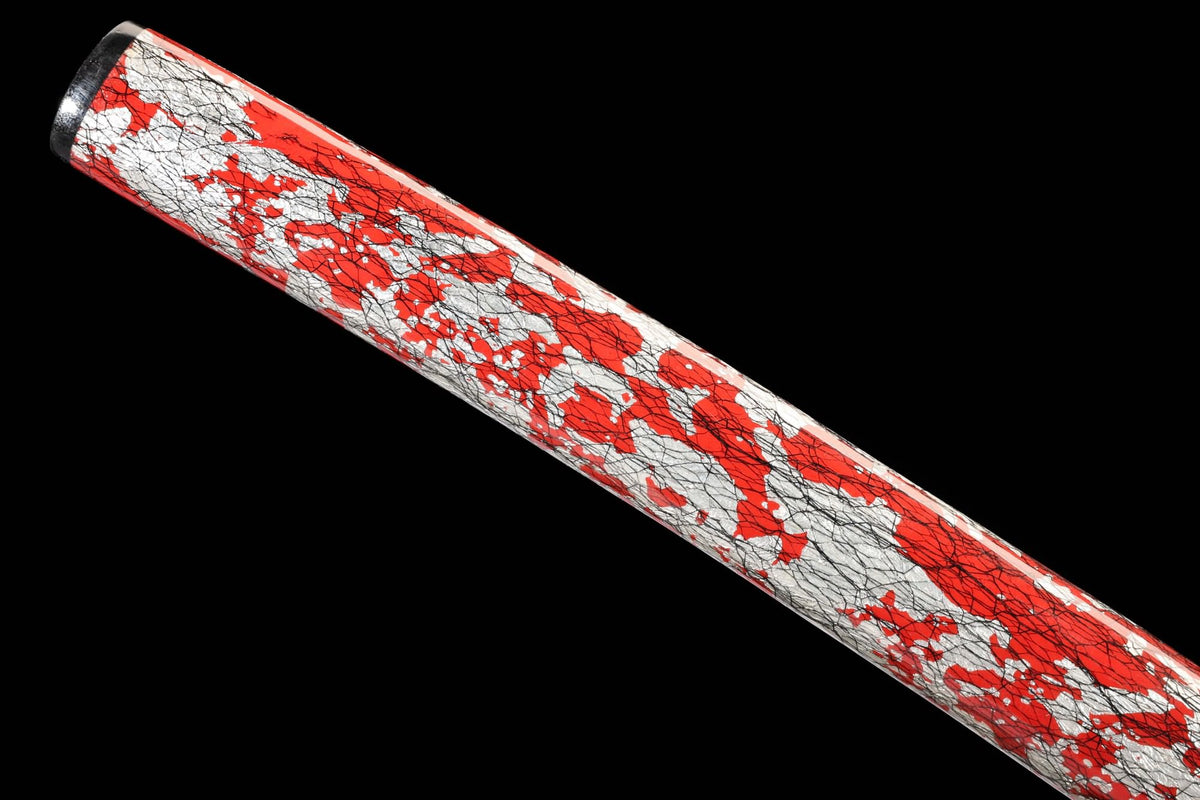 Luxury T10 Clay Tempered Katana – Gold Foil Lacquer Scabbard with Dragon Motif & Real Hamon Blade - Chinese Sword store