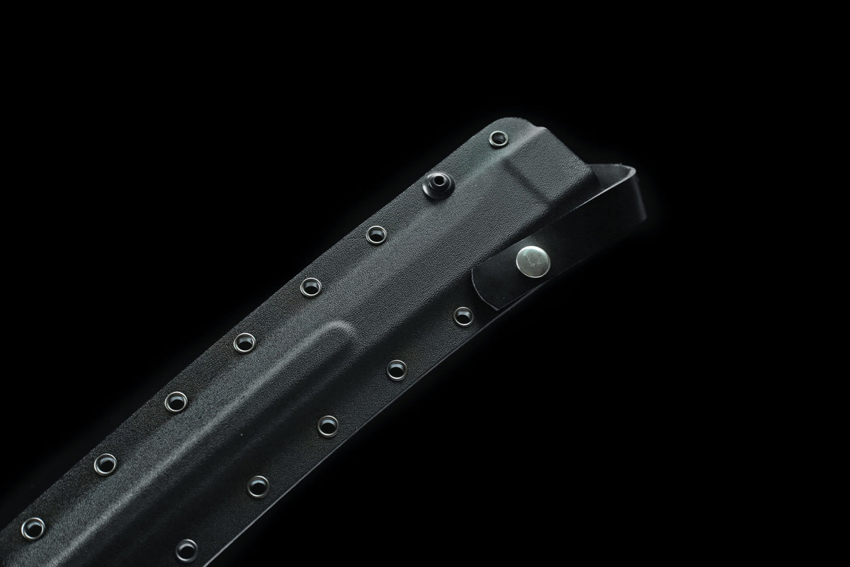 Titanium-Coated Katana with G10 Handle & Kydex Sheath | Rust-Proof Finish
