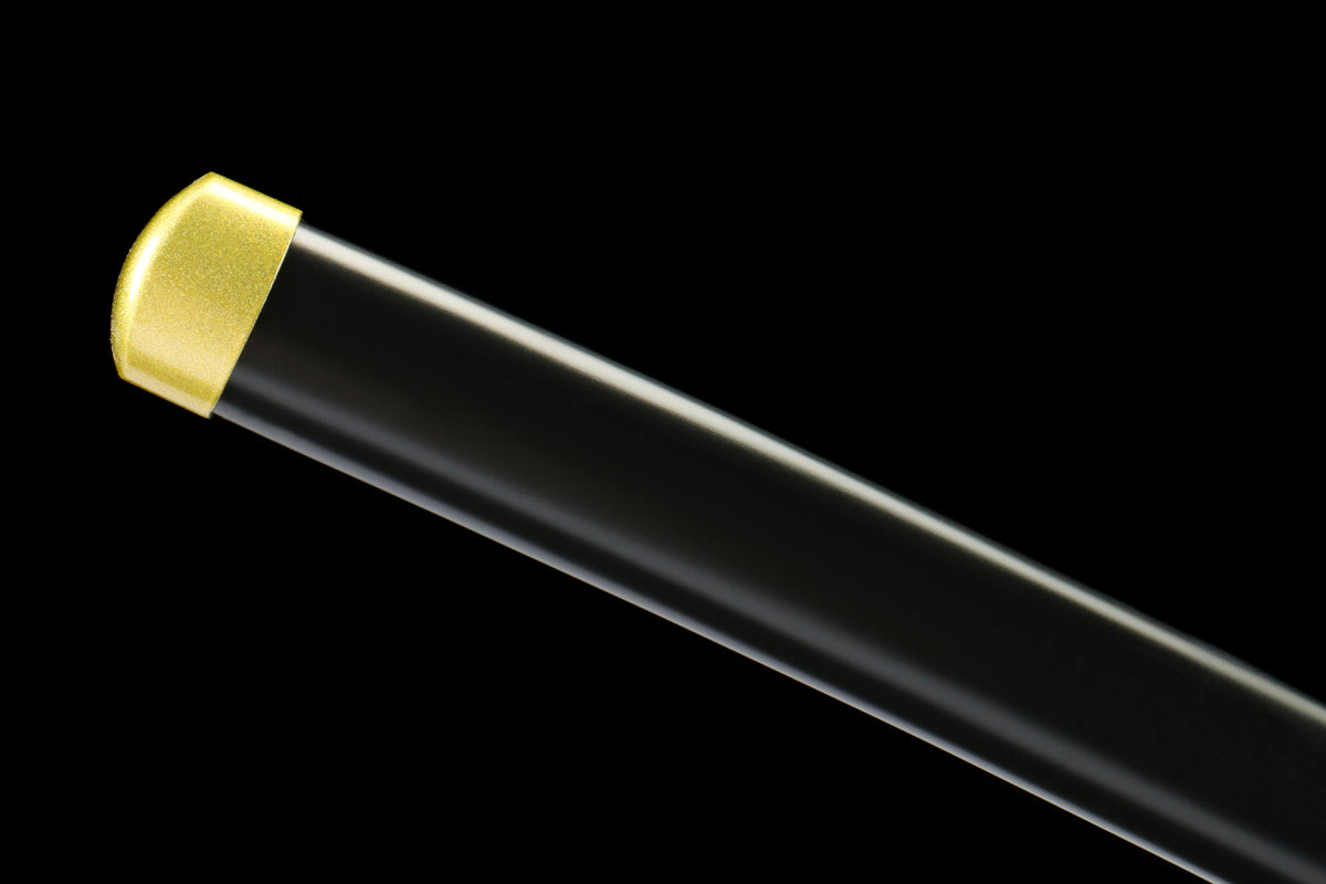 Anime-Inspired Samurai Katana Sword – 41” Blacked 1045 Steel Blade with Flame Pattern - Chinese Sword store