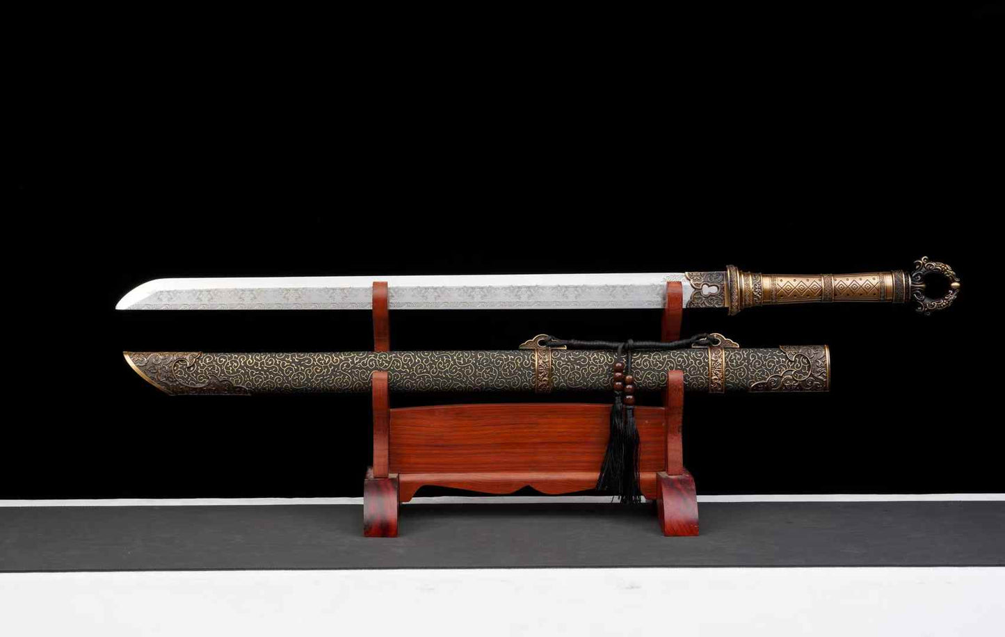 LOONGSWORD Tang Hengdao with matching patterned scabbard