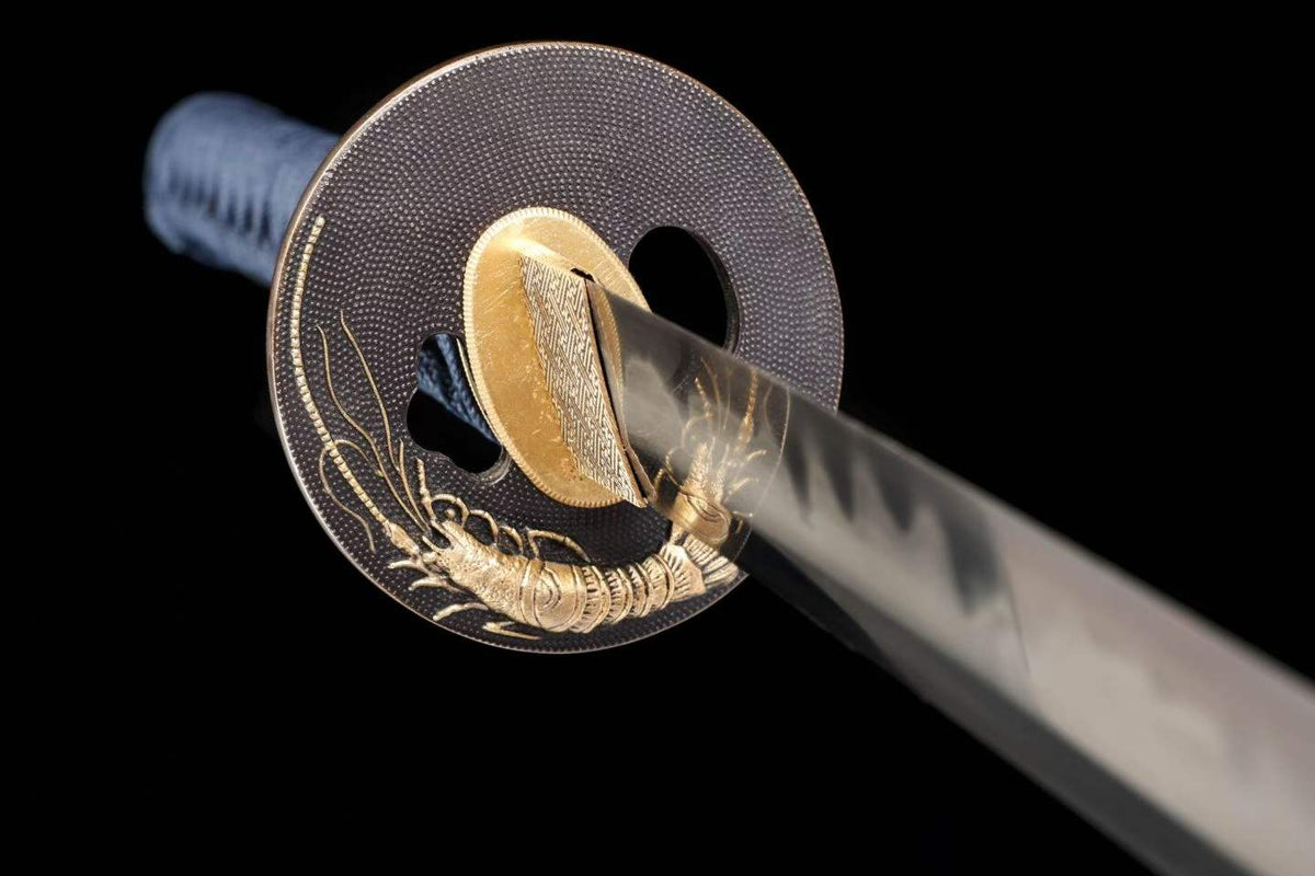 Luxury Hamon Katana – T10 Clay Tempered Blade with Raden Lacquer Scabbard & Gilded Copper Fittings - Chinese Sword store