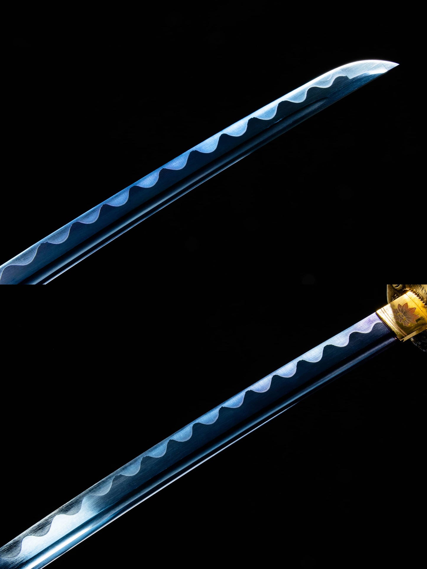 Den Yoshioka Katana – 40.7″ (103.5 cm) Manganese Steel Blade, Lacquered Wood Saya