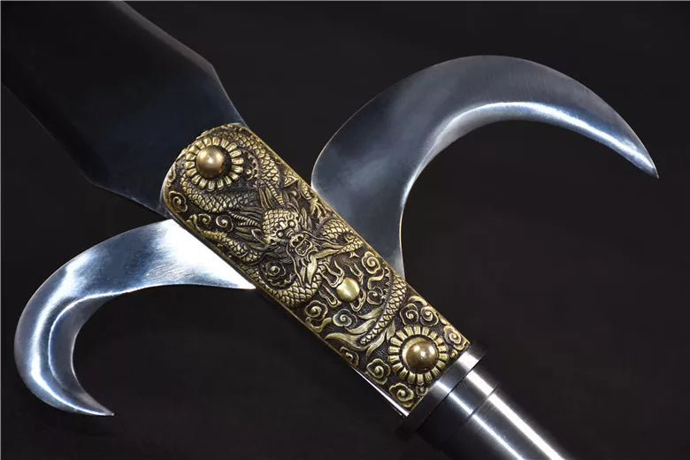 83″ Handmade Hook Sickle Spear – High Manganese Steel