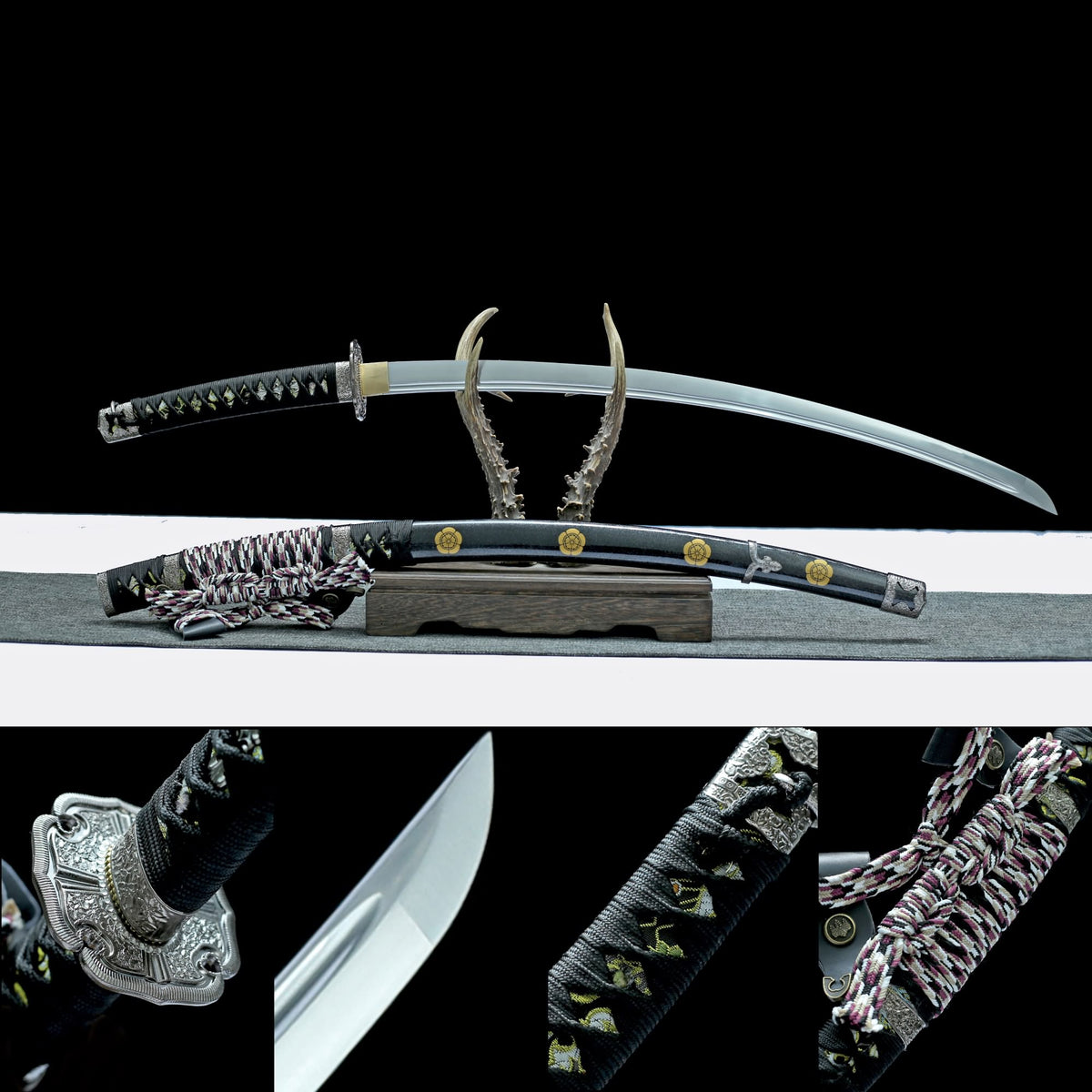 Handmade Japanese Tachi Sword with 3 Color Options - Longquan Craftsmanship - Chinese Sword store