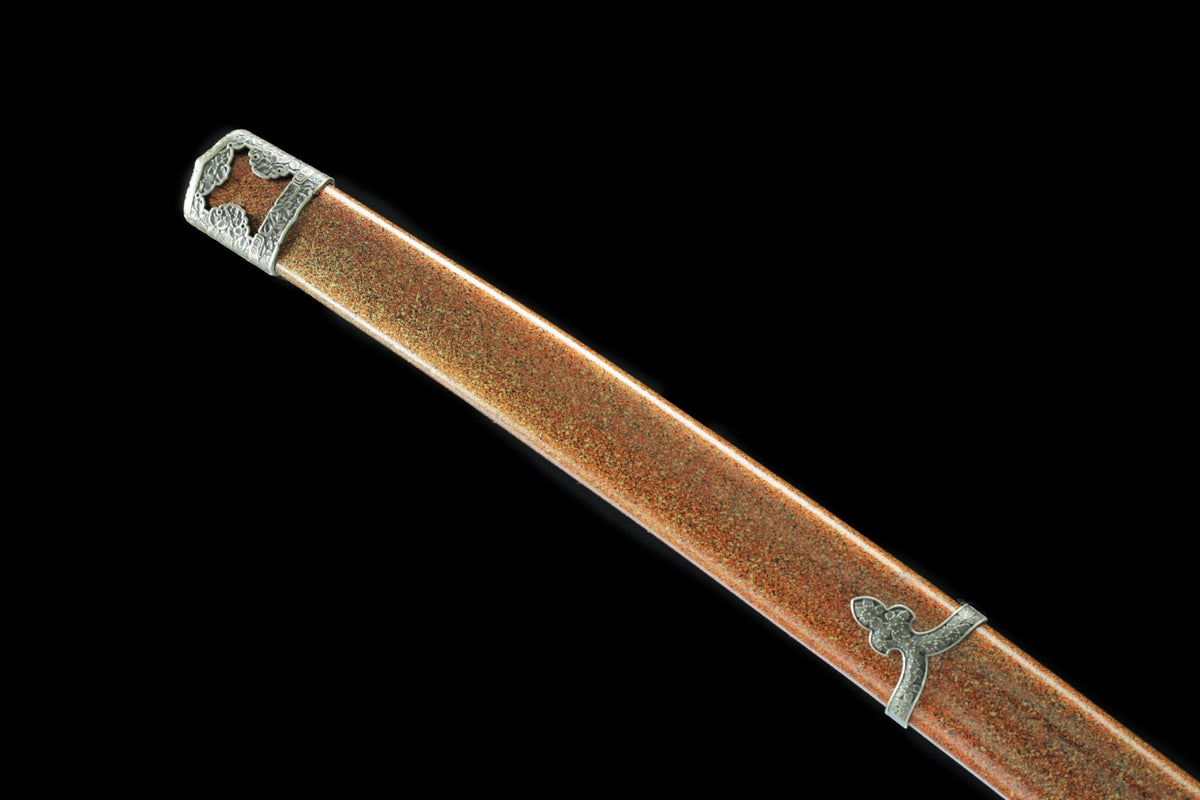 Japanese Tachi Sword – 41.3” Hand-Forged 1045 Steel Blade with Piano-Finish Scabbard - Chinese Sword store