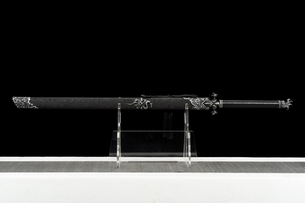 LOONGSWORD,chinese sword,Dragon Tang dao,Battle Ready,Hand Forged High Carbon Steel Blade