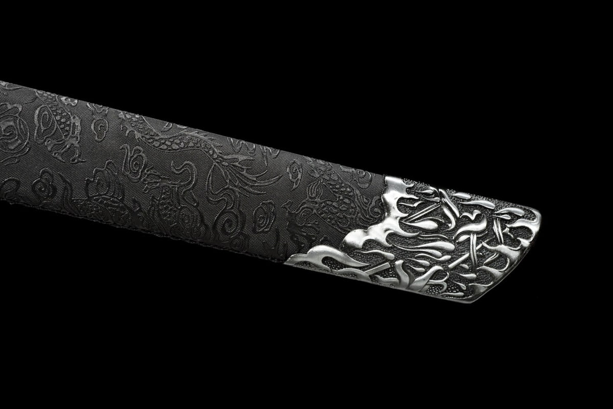 LOONGSWORD,chinese sword,Dragon Tang dao,Battle Ready,Hand Forged High Carbon Steel Blade