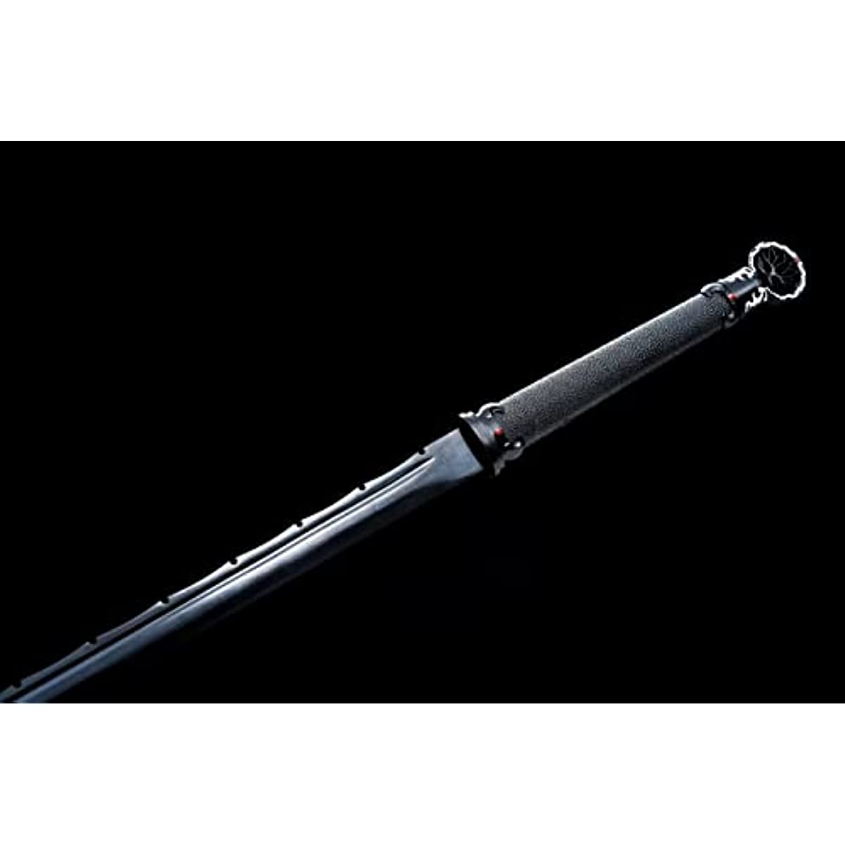 LOONGSWORD,chinese sword,Tang dao Falchion Saber High Carbon Steel Blades,Black Appearance