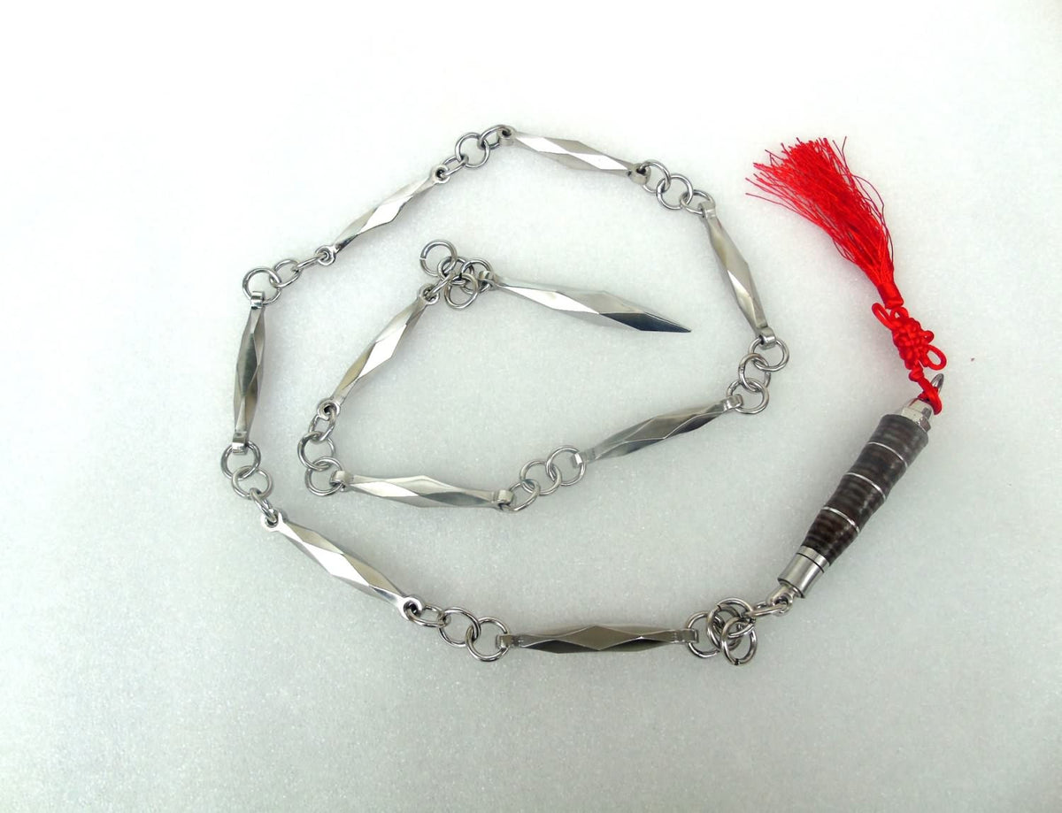 Chain whip/Stainless steel/leather handle/Training equipment - Chinese sword shop
