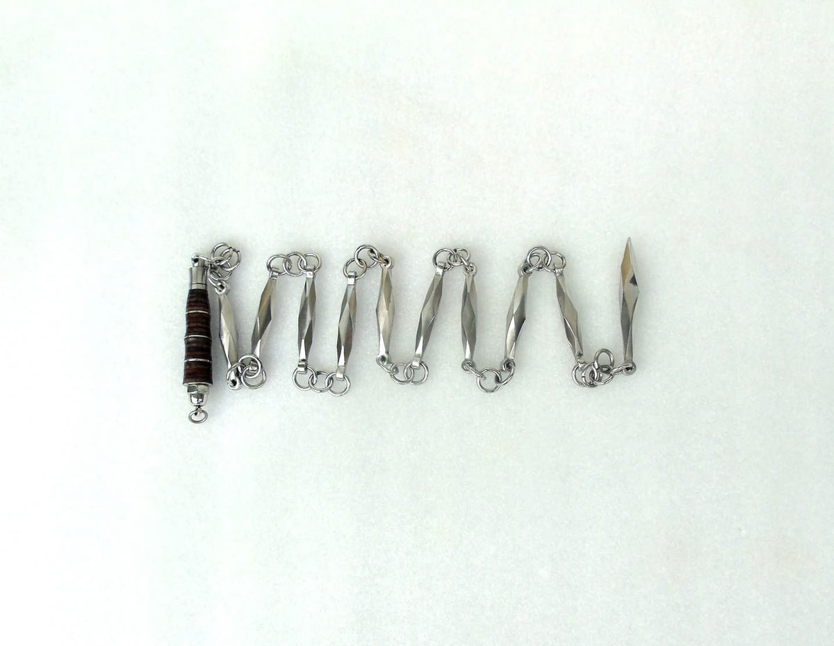 Chain whip/Stainless steel/leather handle/Training equipment - Chinese sword shop