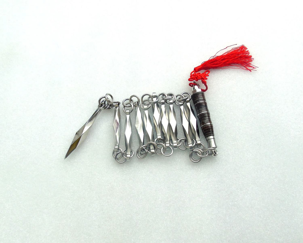 Chain whip/Stainless steel/leather handle/Training equipment - Chinese sword shop