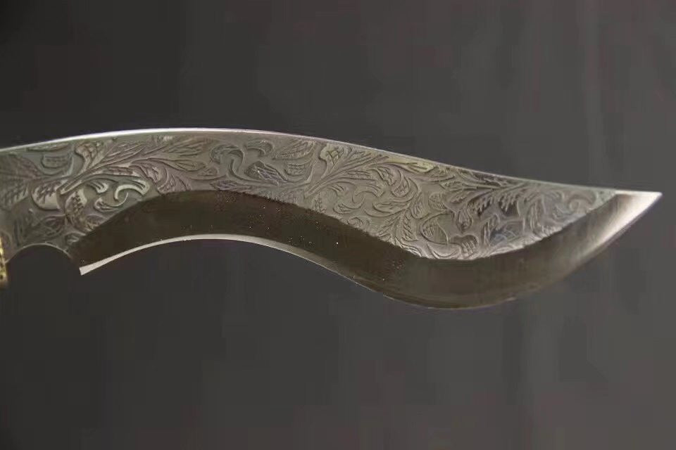 Hunting Folding Knives,Stainless steel blade,Leather scabbard,Length 11.8 inch - Chinese sword shop