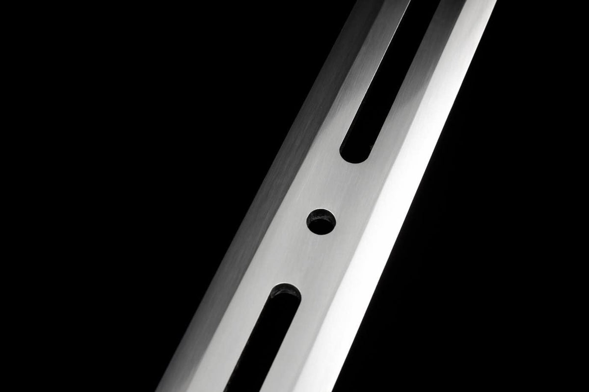 LOONGSWORD,Han jian swords real Forged Hollow Blade,Alloy Fittings,Wood Scabbard