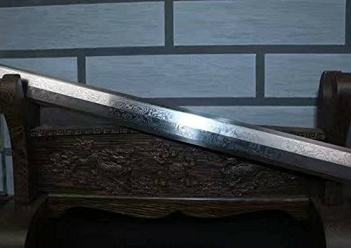 Zhizun sword,Folding pattern steel octahedral blade,Acid wooden,Alloy fittings - Chinese sword shop