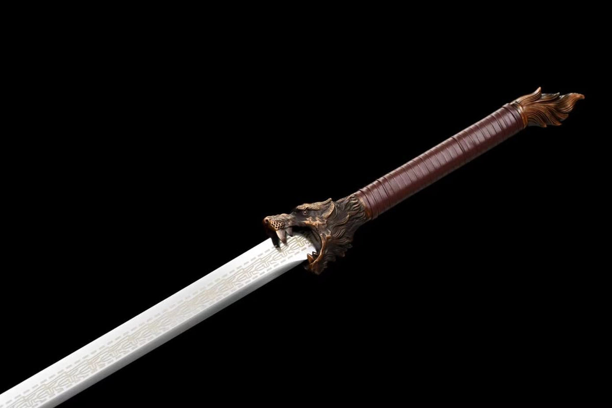 Dragon Tang jian,Forged High Carbon Steel Blades,Alloy Fittings,chinese swors