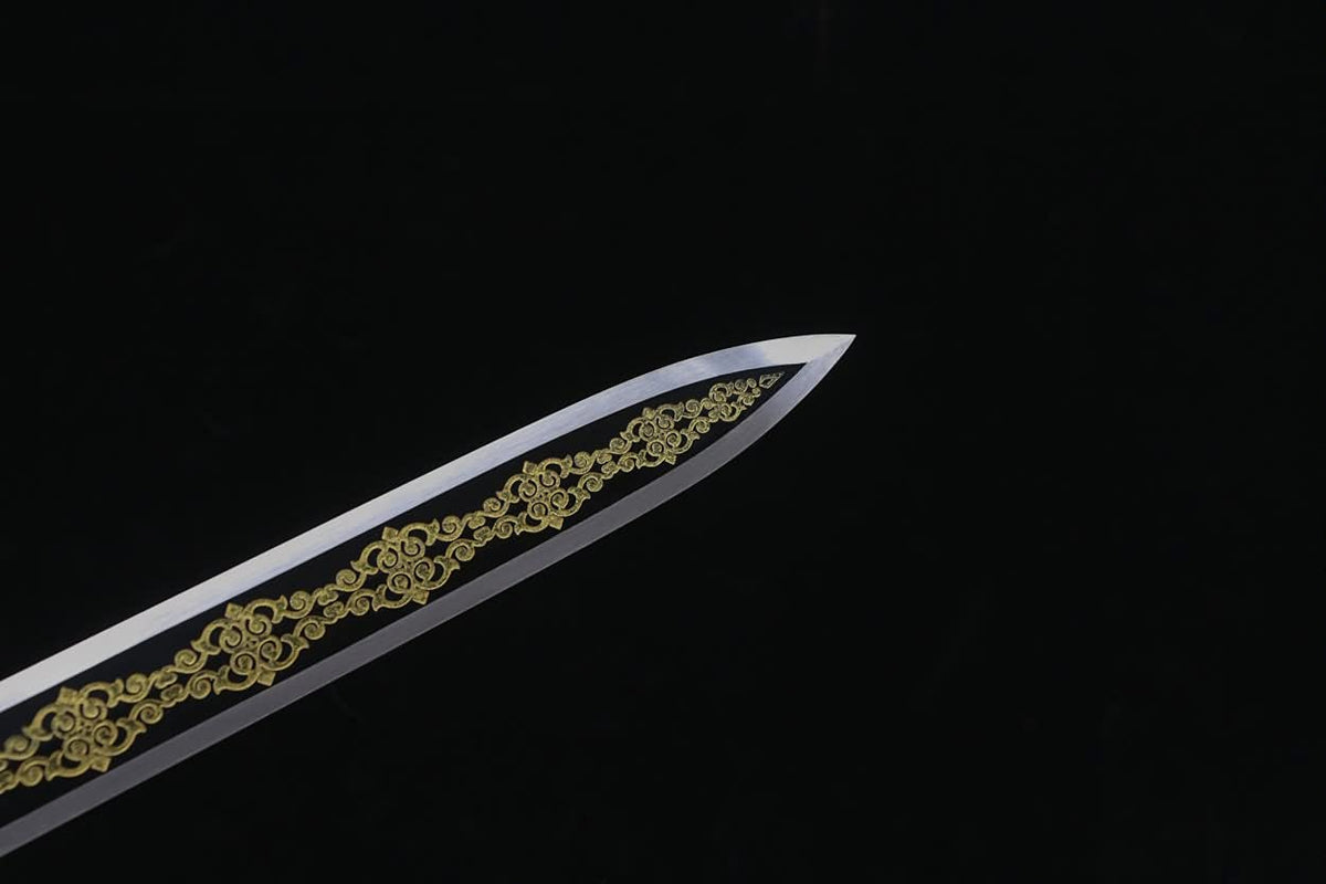 Han Sword Real,Forged High Carbon Steel Etch Blades,Battle Ready,China kung fu - Chinese Sword store