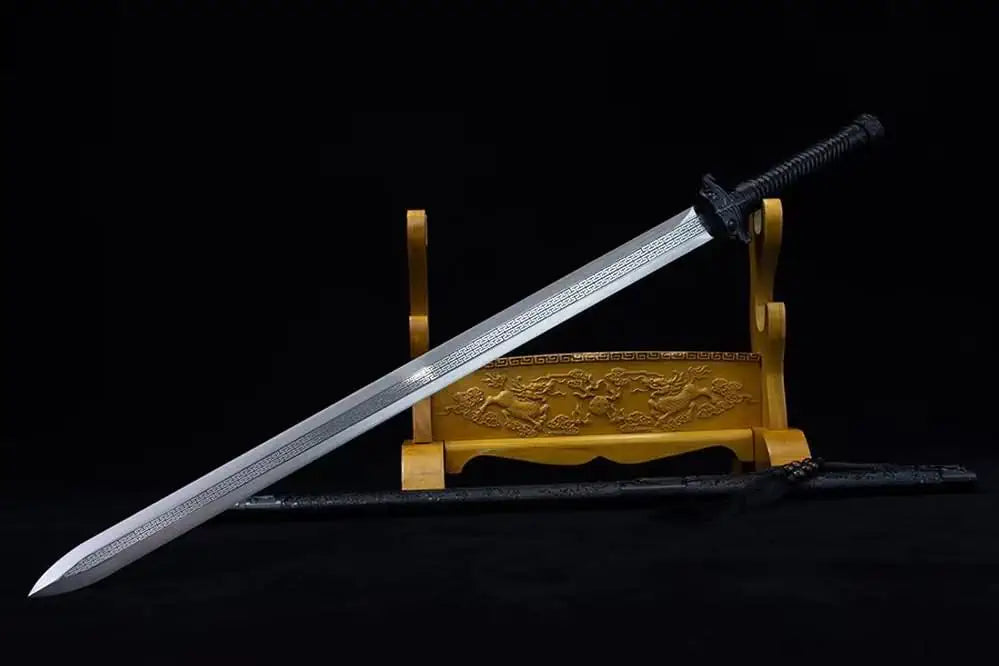 Han Jian high Carbon Steel Blade,Alloy Fittings,PU Scabbard,LOONGSWORD