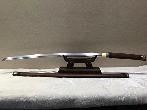 Nihontou samurai/Katana/Damascus steel blade/Rosewood scabbard - Chinese sword shop