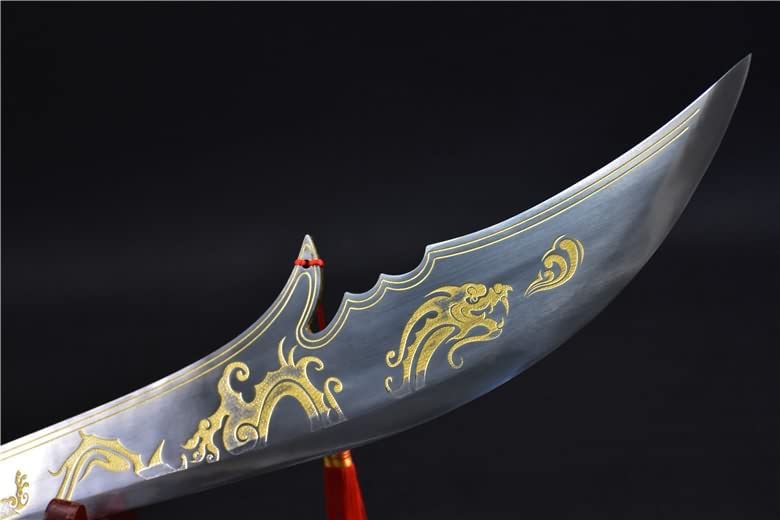 Kwan dao Weapons,Guandao,Hand Forged High Carbon Steel Blades,chinese sword