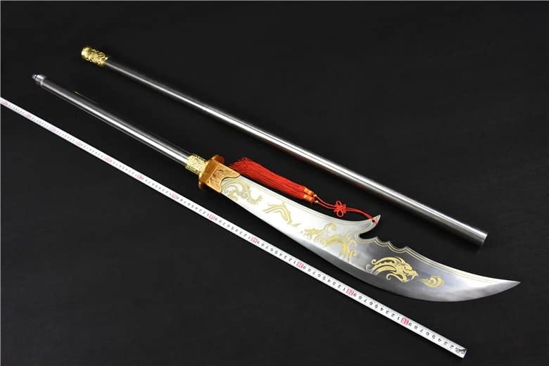Kwan dao Weapons,Guandao,Hand Forged High Carbon Steel Blades,chinese sword
