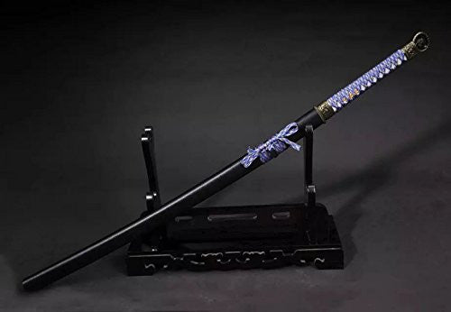 Samurai Sword-Medium carbon steel-Wood scabbard-Alloy fitting-Full tang - Chinese sword shop