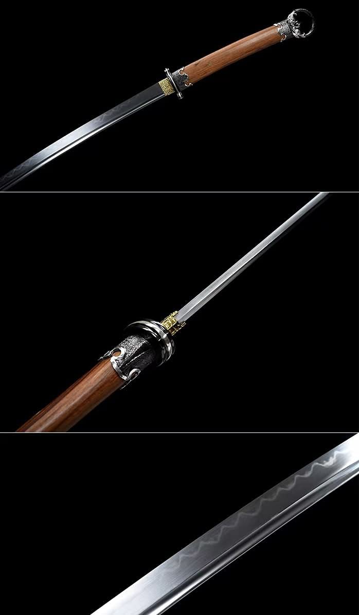 Tachi,Hand Forged T10 Steel Burn Blade,Battle Ready