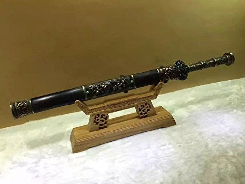 Fengyun jian/High carbon steel blade/Black wood scabbard/Alloy handle - Chinese sword shop