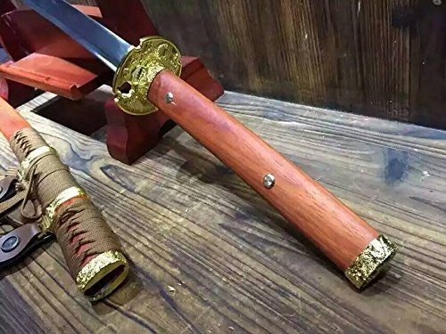 Nihontou Tachi/High carbon steel Clay burning blade/Alloy tosogu/Full tang - Chinese sword shop
