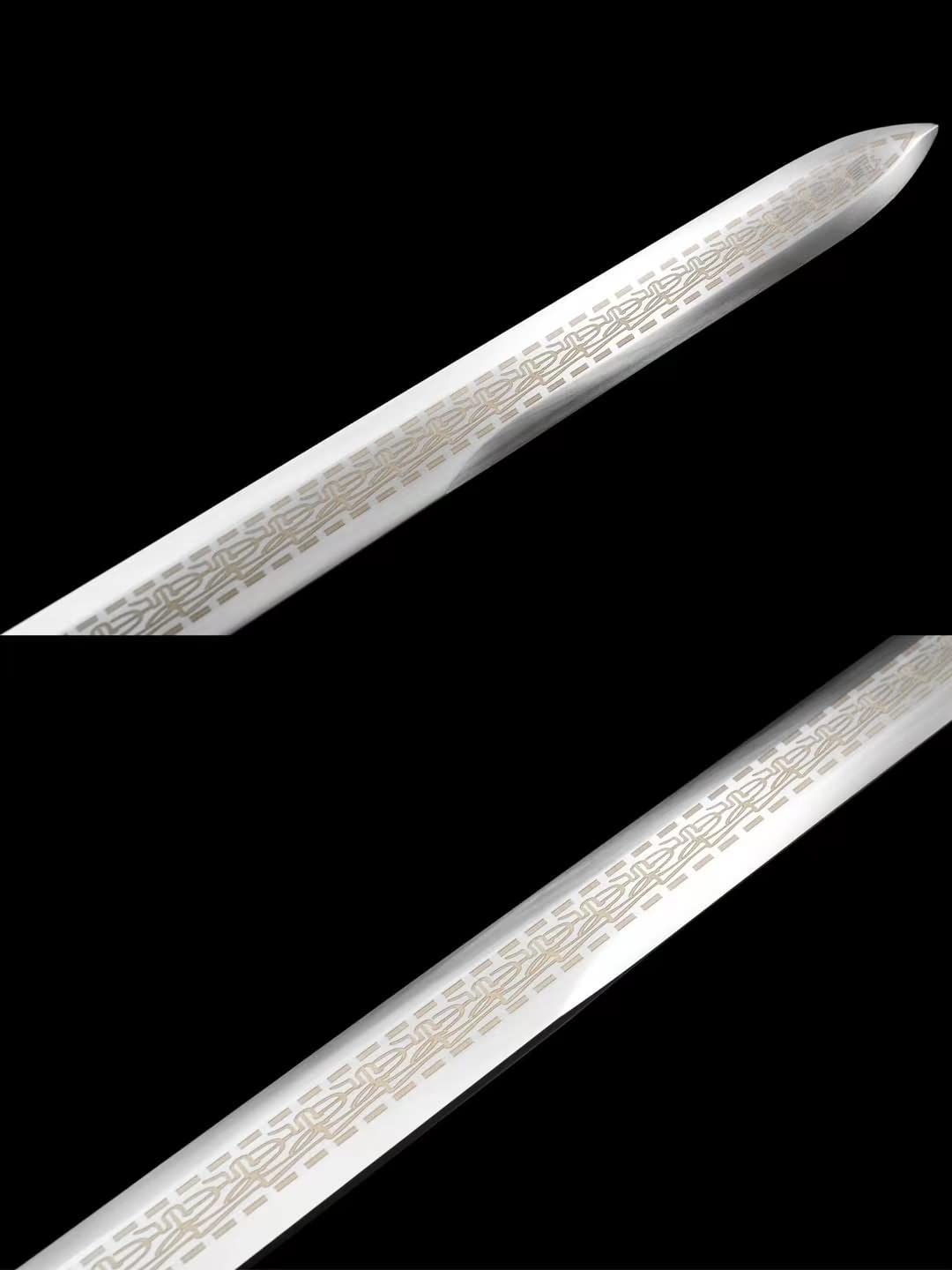 Dragon Tang jian,Forged High Carbon Steel Blades,Alloy Fittings,chinese swors