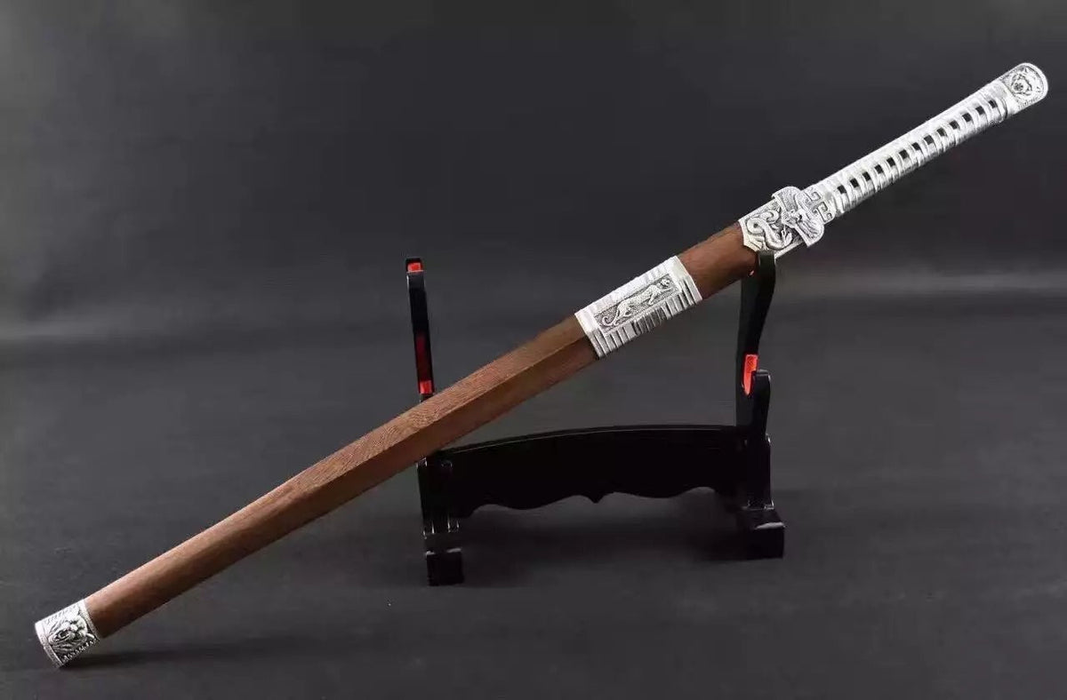 Dao/High carbon steel blade/Rosewood/Alloy fittings/Length 43" - Chinese sword shop