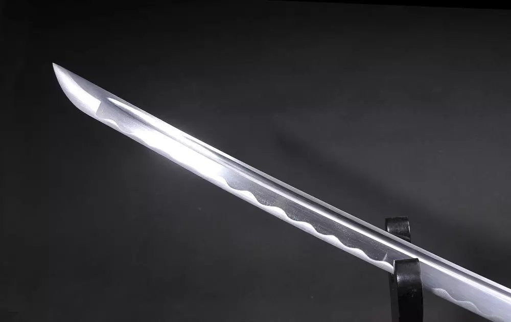 Samurai Sword-Medium carbon steel-Wood scabbard-Alloy fitting-Full tang - Chinese sword shop