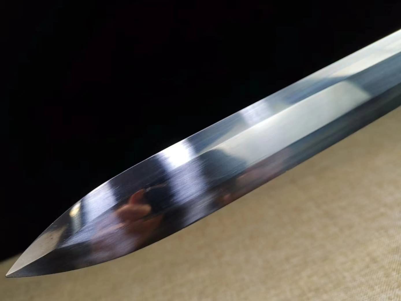 LOONGSWORD,chinese sword,Full Tang jian High Carbon Steel octahedral Blade,PU Scabbard