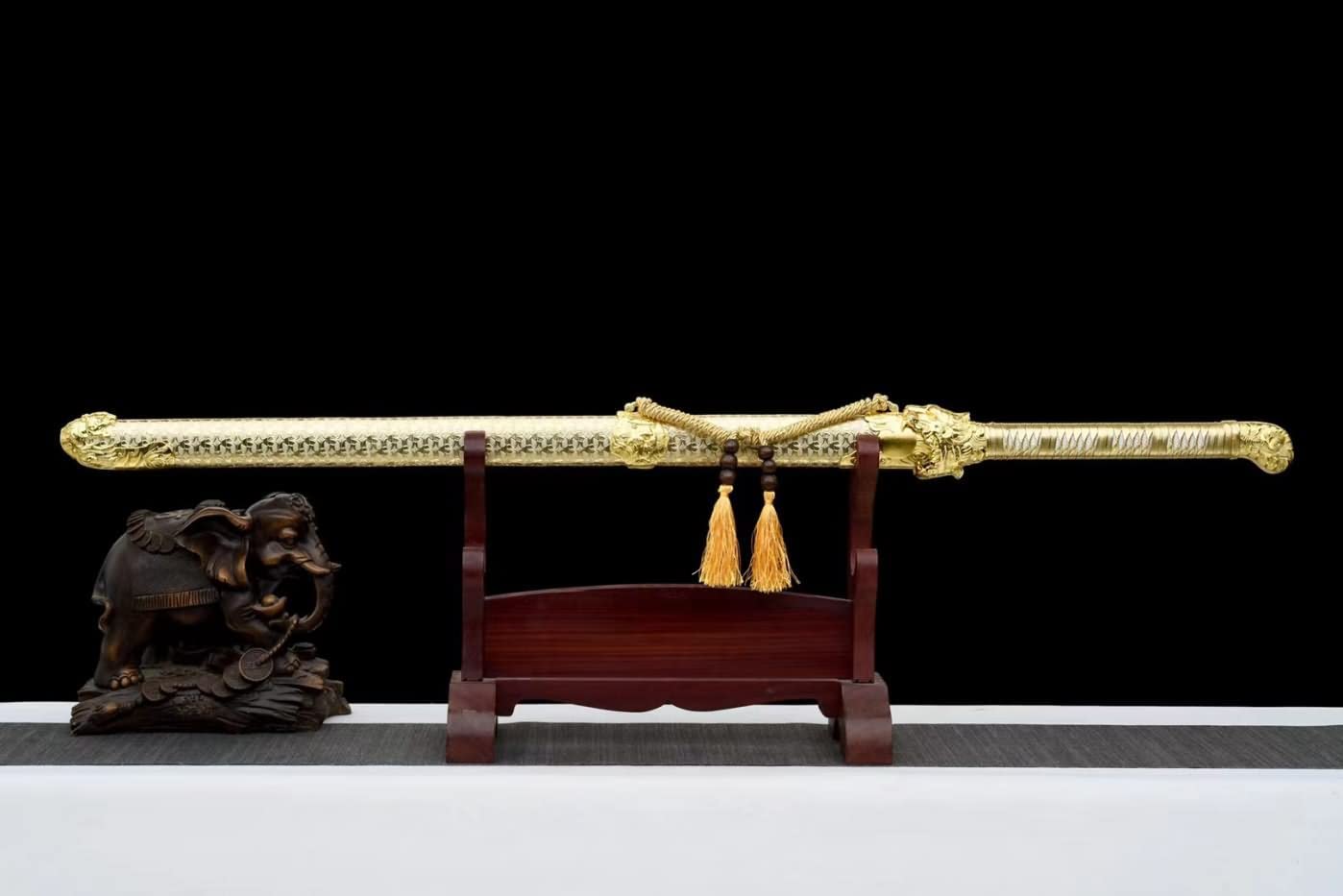 Tiger Swords Forged High Carbon Steel Etched Blade,Alloy Fittings,chinese sword