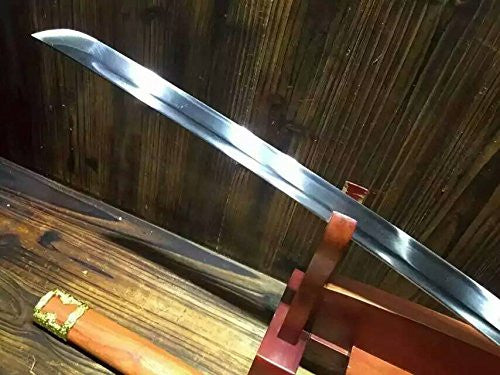 Nihontou Tachi/High carbon steel Clay burning blade/Alloy tosogu/Full tang - Chinese sword shop