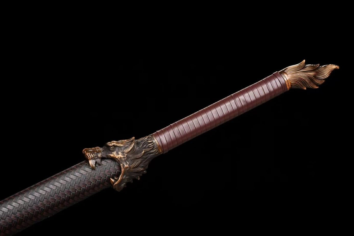 Dragon Tang jian,Forged High Carbon Steel Blades,Alloy Fittings,chinese swors