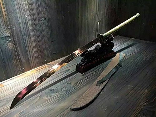 Niger Sabre/High carbon steel blade/LeatherScabbard/Alloy fittings/Length 48" - Chinese sword shop